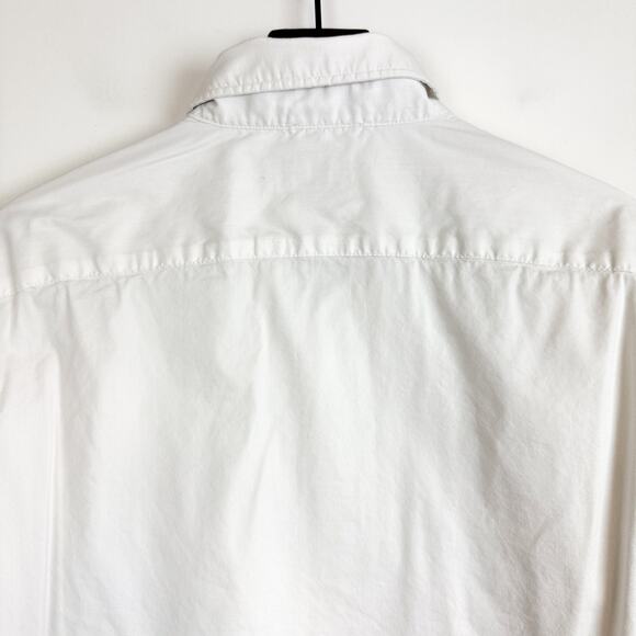 Faherty Mens Movement Short White Button Up - M - Picture 9 of 12